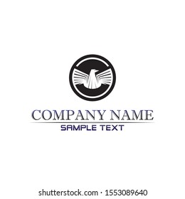 Falcon Wings Logo Template vector icon logo design