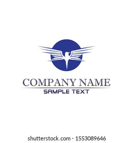 Falcon Wings Logo Template vector icon logo design