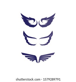 Falcon Wings Logo Template vector icon logo design