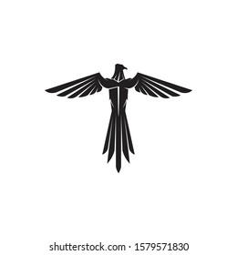 Falcon Wings Logo Template vector icon logo design