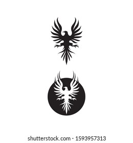 Falcon Wings Logo Template vector icon logo design