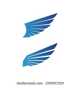Falcon Wings Logo Template vector icon logo design