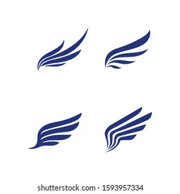 Falcon Wings Logo Template vector icon logo design