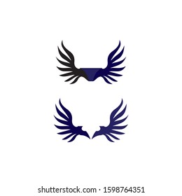 Falcon Wings Logo Template vector icon logo design