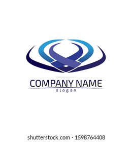Falcon Wings Logo Template vector icon logo design