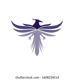 Falcon Wings Logo Template vector icon logo design