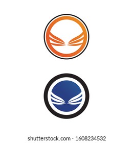 Falcon Wings Logo Template vector icon logo design
