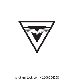 Falcon Wings Logo Template vector icon logo design
