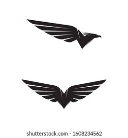 Falcon Wings Logo Template vector icon logo design