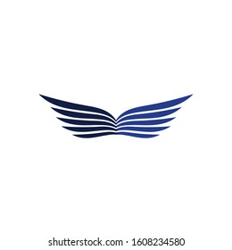 Falcon Wings Logo Template vector icon logo design