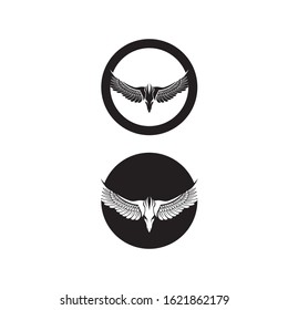 Falcon Wings Logo Template vector icon logo design