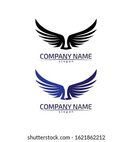 Falcon Wings Logo Template vector icon logo design