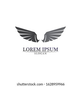 Falcon Wings Logo Template vector icon logo design