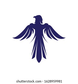 Falcon Wings Logo Template vector icon logo design