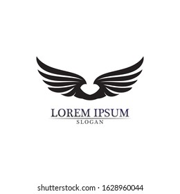 Falcon Wings Logo Template vector icon logo design