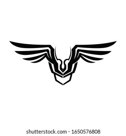 Falcon Wings Logo Template vector icon logo design