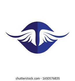 Falcon Wings Logo Template vector icon logo design