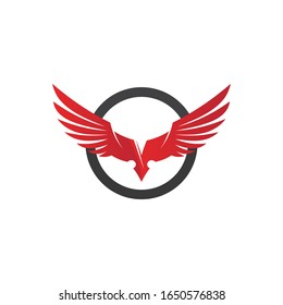 Falcon Wings Logo Template vector icon logo design