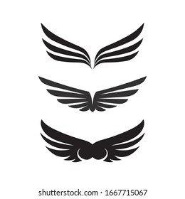 Falcon Wings Logo Template Vector Icon Stock Vector (Royalty Free ...