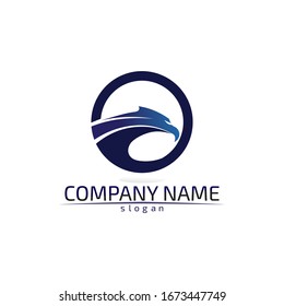 Falcon Wings Logo Template vector icon logo design