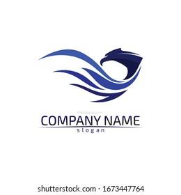 Falcon Wings Logo Template vector icon logo design