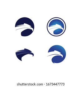 Falcon Wings Logo Vorlage Vektorillustration Symbol Logo Design