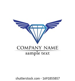 Falcon Wings Logo Template vector icon logo design