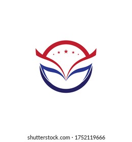 Falcon wings, logo template vector illustration design