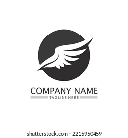 Falcon wings Logo Template vector illustration design