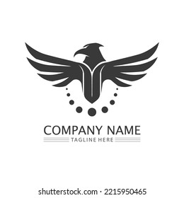 Falcon wings Logo Vorlage Vektorgrafik-Design