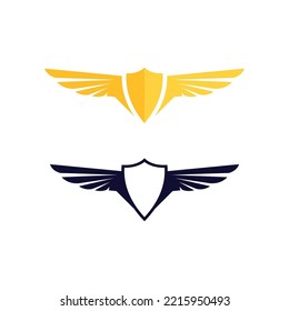 Falcon wings Logo Vorlage Vektorgrafik-Design