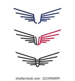 Falcon wings Logo Template vector illustration design