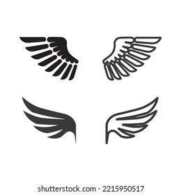 Falcon wings Logo Template vector illustration design