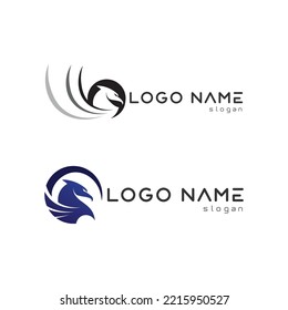 Esquinas de Falcon Modelo de diseño de ilustración vectorial