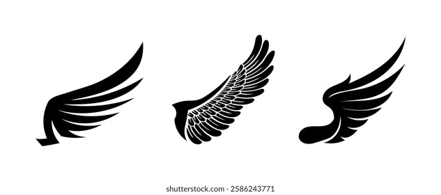 Falcon Wings Logo Template Vector