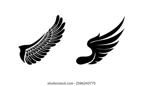 Falcon Wings Logo Template Vector