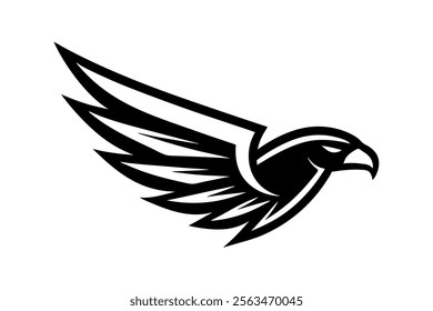 falcon  wings  speed  mascot logo art vector illustration 