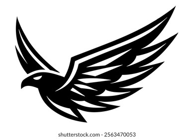 falcon  wings  speed  mascot logo art vector illustration 