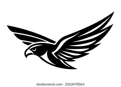 falcon  wings  speed  mascot logo art vector illustration 