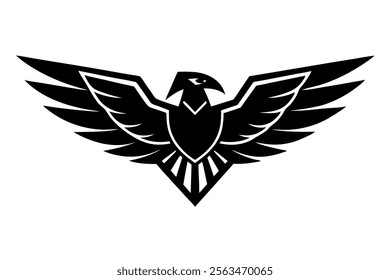 falcon  wings  speed  mascot logo art vector illustration 