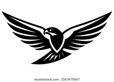 falcon  wings  speed  mascot logo art vector illustration 