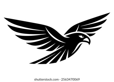 falcon  wings  speed  mascot logo art vector illustration 