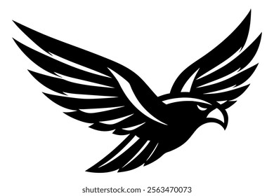 falcon  wings  speed  mascot logo art vector illustration 