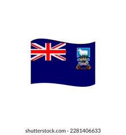 Indicadores de las islas Malvinas conjunto de iconos, símbolo del símbolo del símbolo del vector del día de la independencia de las islas Malvinas