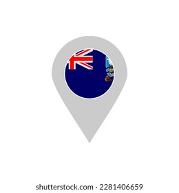 Indicadores de las islas Malvinas conjunto de iconos, símbolo del símbolo del símbolo del vector del día de la independencia de las islas Malvinas