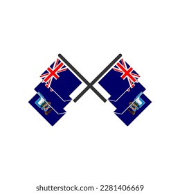 Falkland Island flags icon set, Falkland Island independence day icon set vector sign symbol