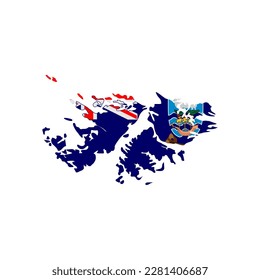 Falkland Island flags icon set, Falkland Island independence day icon set vector sign symbol