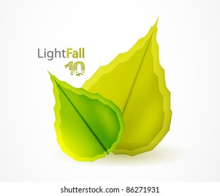 Fall abstract flying leaves background