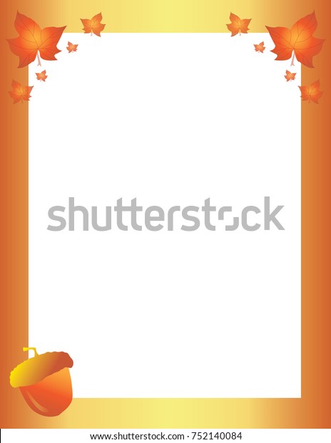 fall autumn border template stock vector royalty free free fall border templates
