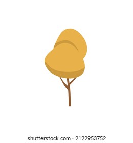 Otoño Ilustración del vector de color de árbol caducifolio